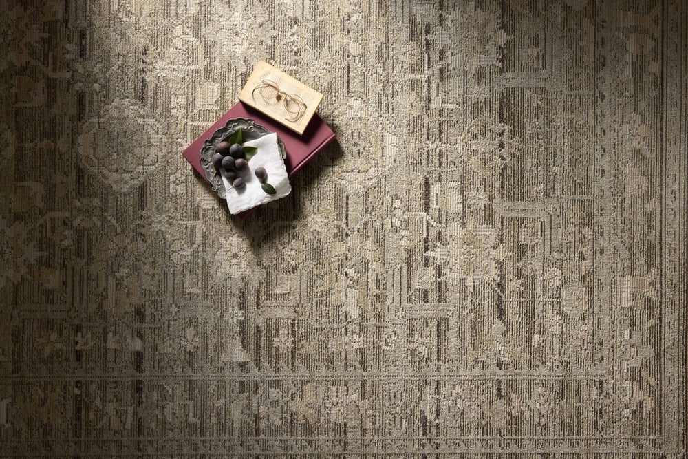 Loloi Milena MLE-01 Sage / Ivory Area Rug Lifestyle Image Feature