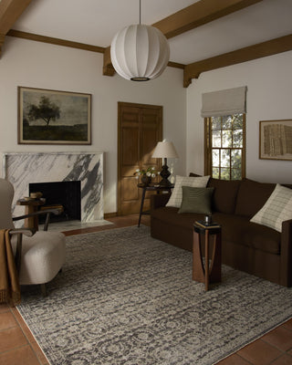Loloi Milena MLE-03 Linen / Midnight Area Rug Lifestyle Image Feature