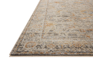 Loloi Milena MLE-05 Charcoal / Apricot Area Rug Corner Image