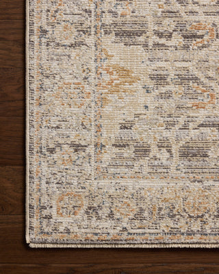 Loloi Milena MLE-05 Charcoal / Apricot Area Rug Corner Image