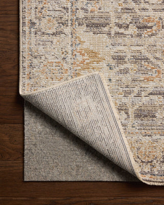 Loloi Milena MLE-05 Charcoal / Apricot Area Rug Backing Image
