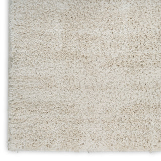 Nourison Modern Shag MMD04 Ivory Beige Area Rug Corner Image