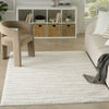 Nourison Modern Shag MMD05 Ivory Beige Area Rug Corner Image