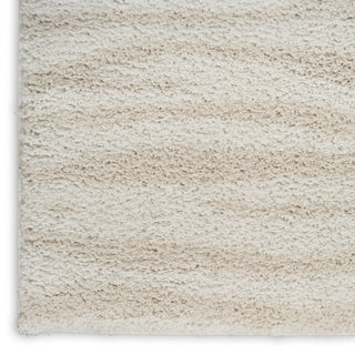 Nourison Modern Shag MMD05 Ivory Beige Area Rug Texture Image