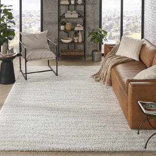 Nourison Modern Shag MMD05 Ivory Beige Area Rug Swatch Image