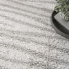 Nourison Modern Shag MMD05 Ivory Grey Area Rug Texture Image