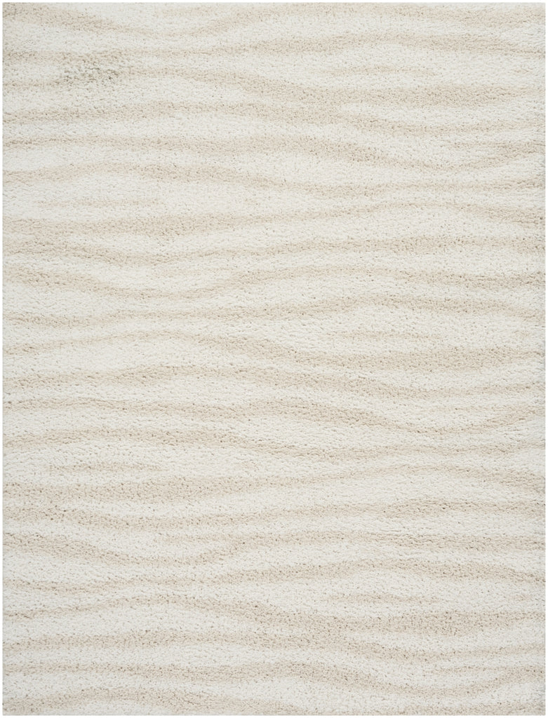 Nourison Modern Shag MMD05 Ivory Beige Area Rug main image