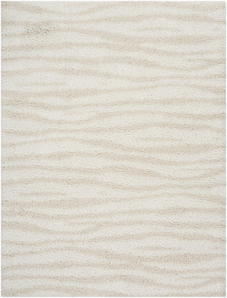 Nourison Modern Shag MMD05 Ivory Beige Area Rug main image
