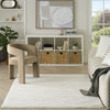 Nourison Modern Shag MMD05 Ivory Beige Area Rug Room Image Feature
