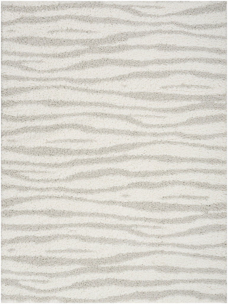 Nourison Modern Shag MMD05 Ivory Grey Area Rug main image