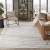 Nourison Modern Shag MMD05 Ivory Grey Area Rug Room Image Feature