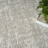 Nourison Modern Shag MMD06 Grey Ivory Area Rug Corner Image