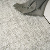 Nourison Modern Shag MMD06 Ivory Grey Area Rug Corner Image