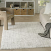 Nourison Modern Shag MMD06 Ivory Grey Area Rug Corner Image