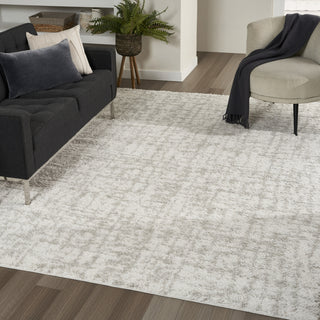 Nourison Modern Shag MMD06 Ivory Grey Area Rug Swatch Image