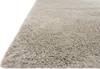 Loloi II Mila Shag MIL-01 Grey Area Rug Round Image