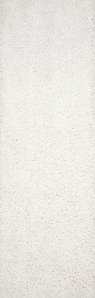 Loloi II Mila Shag MIL-01 White Area Rug Lifestyle Image Feature