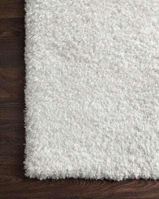 Loloi II Mila Shag MIL-01 White Area Rug Lifestyle Image Feature