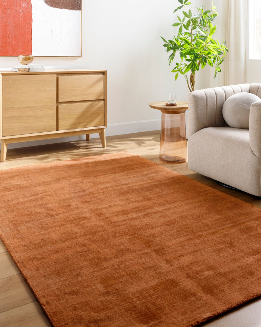 Surya Moreno MNR-2302 Terracotta Area Rug Room Scene Feature