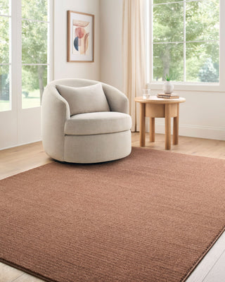Livabliss Maribor MOB-2308 Burnt Orange Area Rug Room Scene Feature