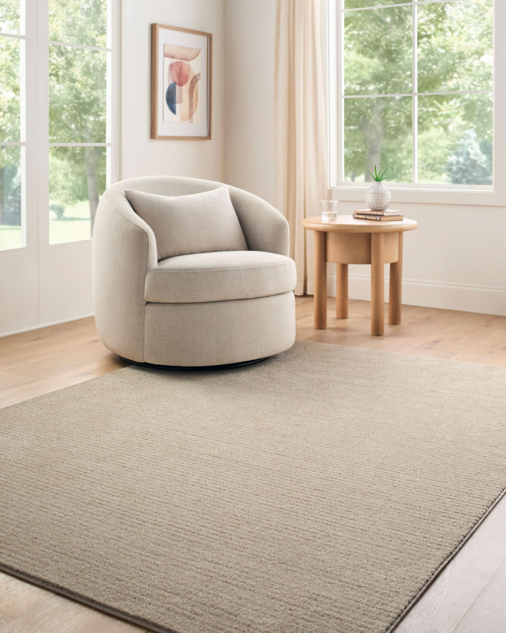 Livabliss Maribor MOB-2309 Tan Area Rug Room Scene Feature