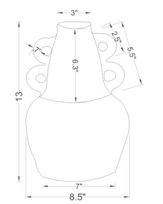 Surya Mohen MOH-001 Terracotta Line Drawing