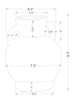 Surya Mohen MOH-002 Terracotta Line Drawing