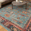 Karastan Zula Mombasa Aquamarine Area Rug Lifestyle Image Feature