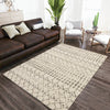 Dalyn Marquee MQ2 Ivory/Metal Area Rug Lifestyle Image Feature