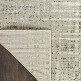 Nourison Marmara MRA01 Grey Ivory Area Rug Corner Image