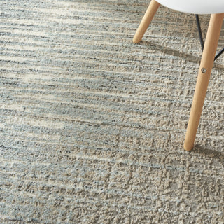 Nourison Marmara MRA01 Teal/Grey Area Rug Corner Image