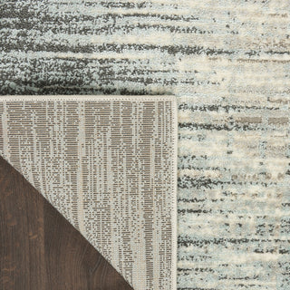 Nourison Marmara MRA01 Teal/Grey Area Rug Corner Image