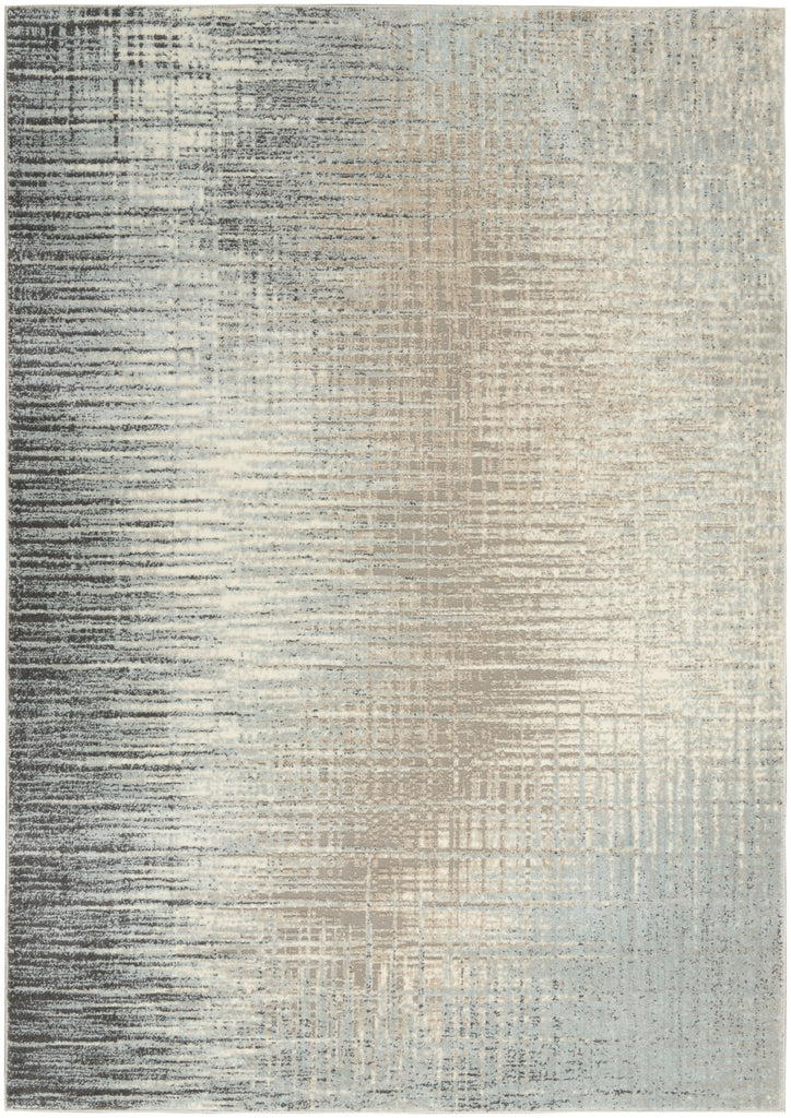 Nourison Marmara MRA01 Teal/Grey Area Rug main image