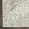 Nourison Marmara MRA02 Ivory Teal Grey Area Rug Detail Image