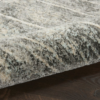 Nourison Marmara MRA03 Charcoal Ivory Area Rug Corner Image