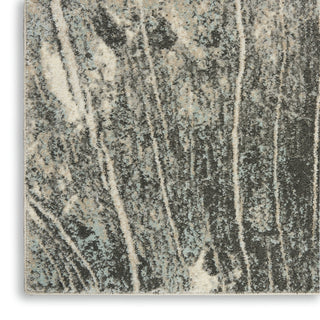 Nourison Marmara MRA03 Charcoal Ivory Area Rug Texture Image