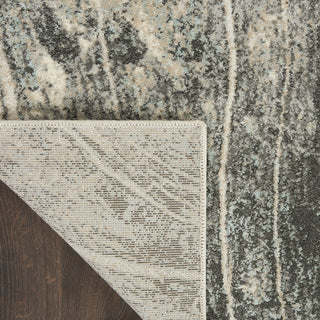 Nourison Marmara MRA03 Charcoal Ivory Area Rug Corner Image
