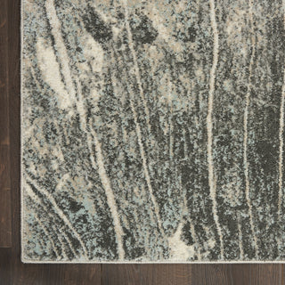 Nourison Marmara MRA03 Charcoal Ivory Area Rug Detail Image