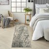 Nourison Marmara MRA03 Charcoal Ivory Area Rug Corner Image