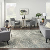 Nourison Marmara MRA03 Charcoal Ivory Area Rug Room Image Feature