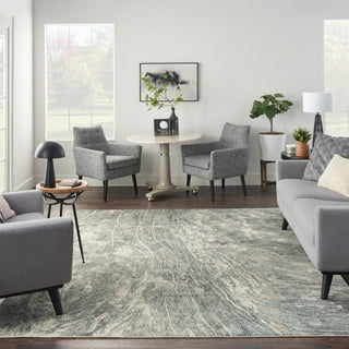 Nourison Marmara MRA03 Charcoal Ivory Area Rug Room Image Feature
