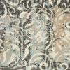 Nourison Marmara MRA04 Charcoal Teal Ivory Area Rug Swatch Image
