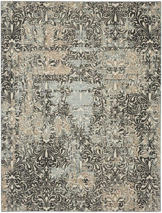 Nourison Marmara MRA04 Charcoal Teal Ivory Area Rug Main Image