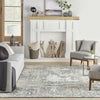 Nourison Marmara MRA04 Charcoal Teal Ivory Area Rug Room Image Feature