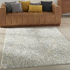 Nourison Marmara MRA05 Grey Ivory Area Rug Corner Image
