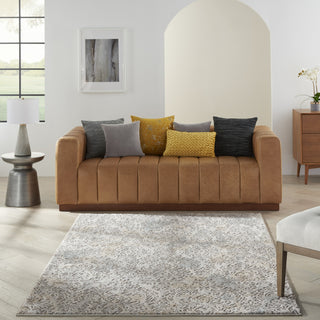 Nourison Marmara MRA05 Grey Ivory Area Rug Room Image Feature
