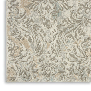 Nourison Marmara MRA05 Grey Ivory Area Rug Texture Image