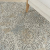 Nourison Marmara MRA05 Grey Ivory Area Rug Corner Image