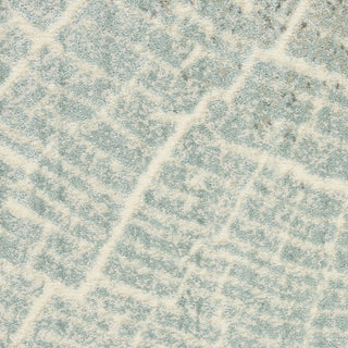 Nourison Marmara MRA06 Teal Grey Ivory Area Rug Swatch Image