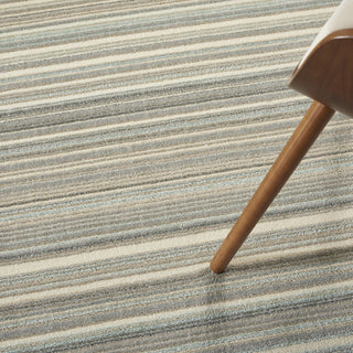 Nourison Marmara MRA07 Grey Ivory Teal Area Rug Corner Image
